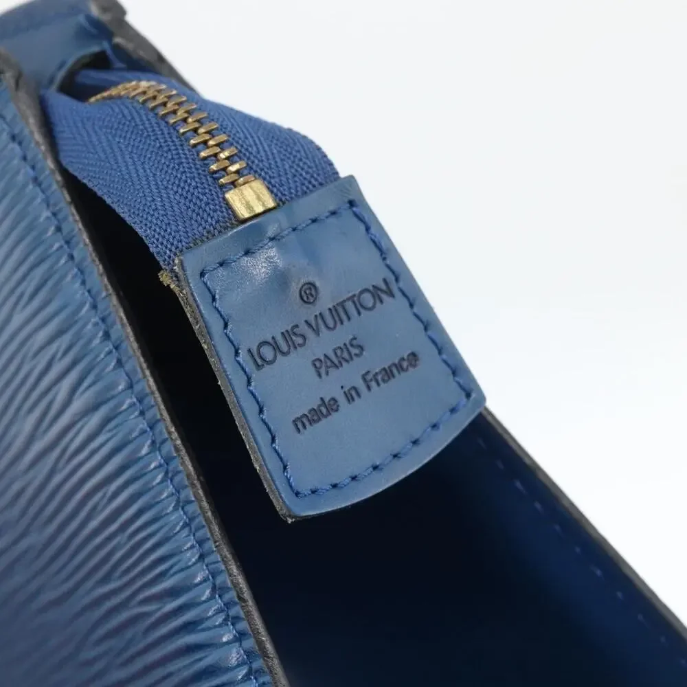 Louis Vuitton Epi Trousse Crete Pouch Blue